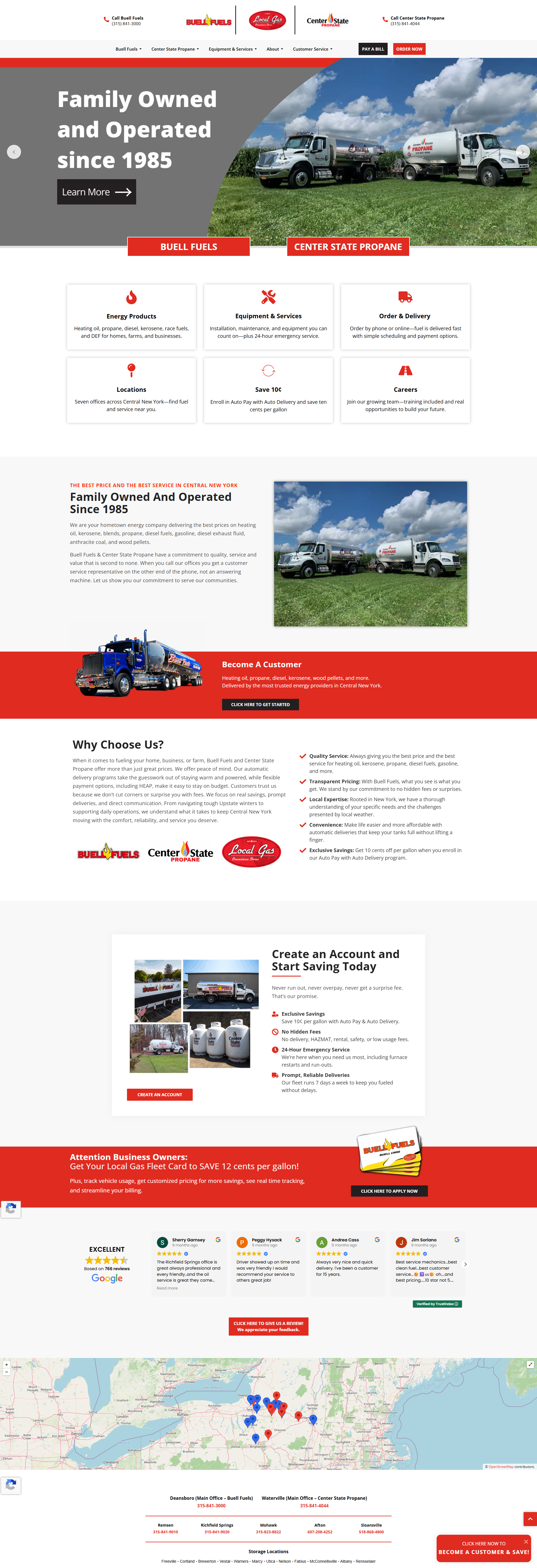 Buell Fuel website preview